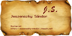 Jeszenszky Sándor névjegykártya